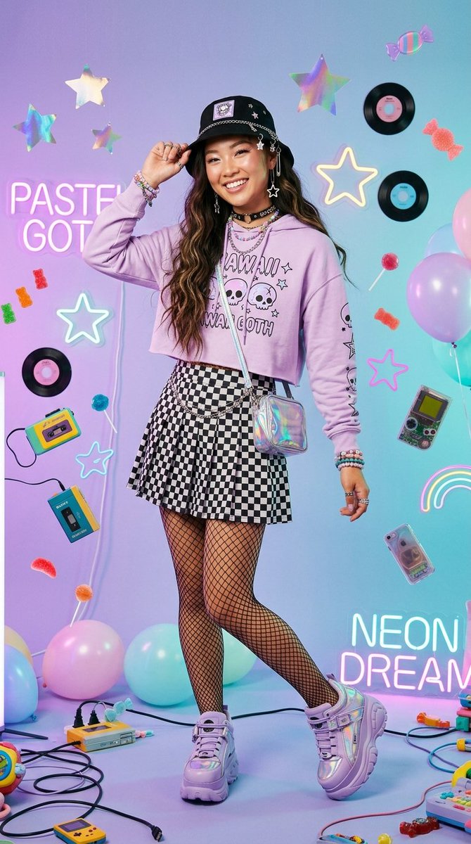 Kawaii Pastel Goth Editorial example 2