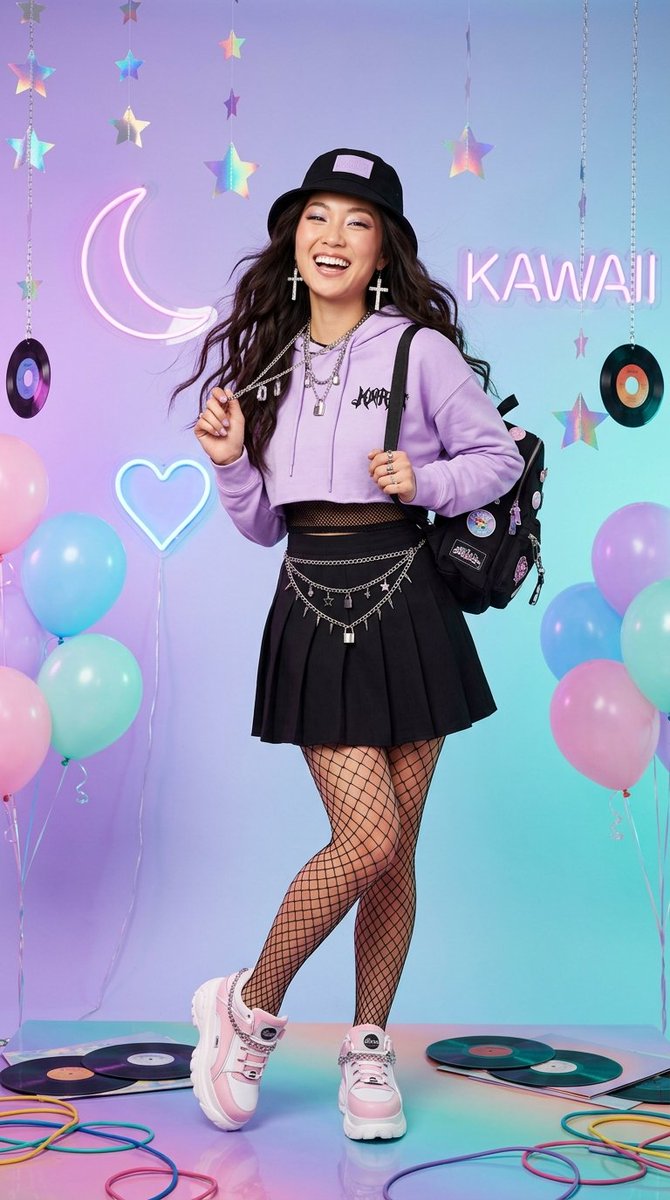 Kawaii Pastel Goth Editorial example 4