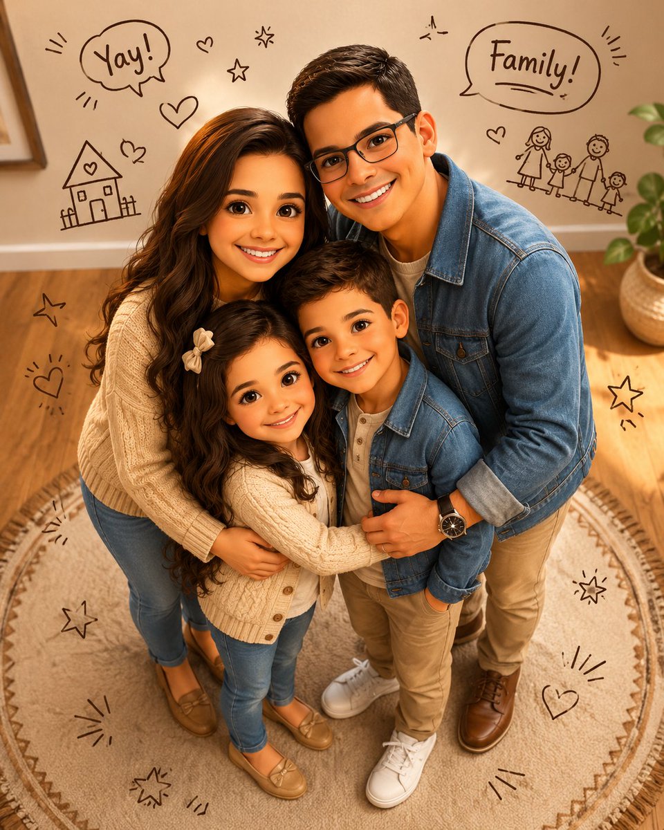 3D Animated Family Portrait