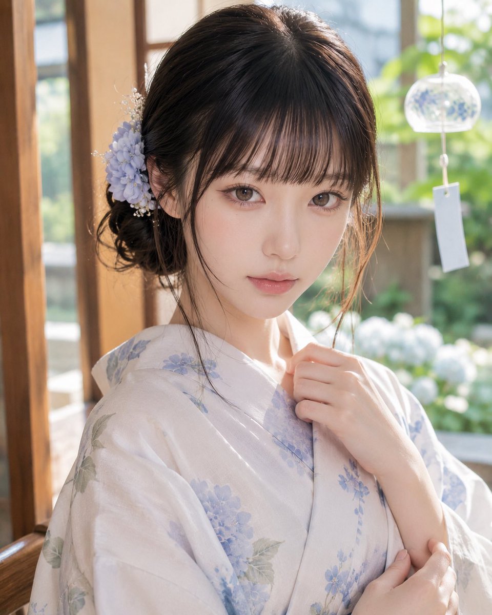 夏季浴衣人像
