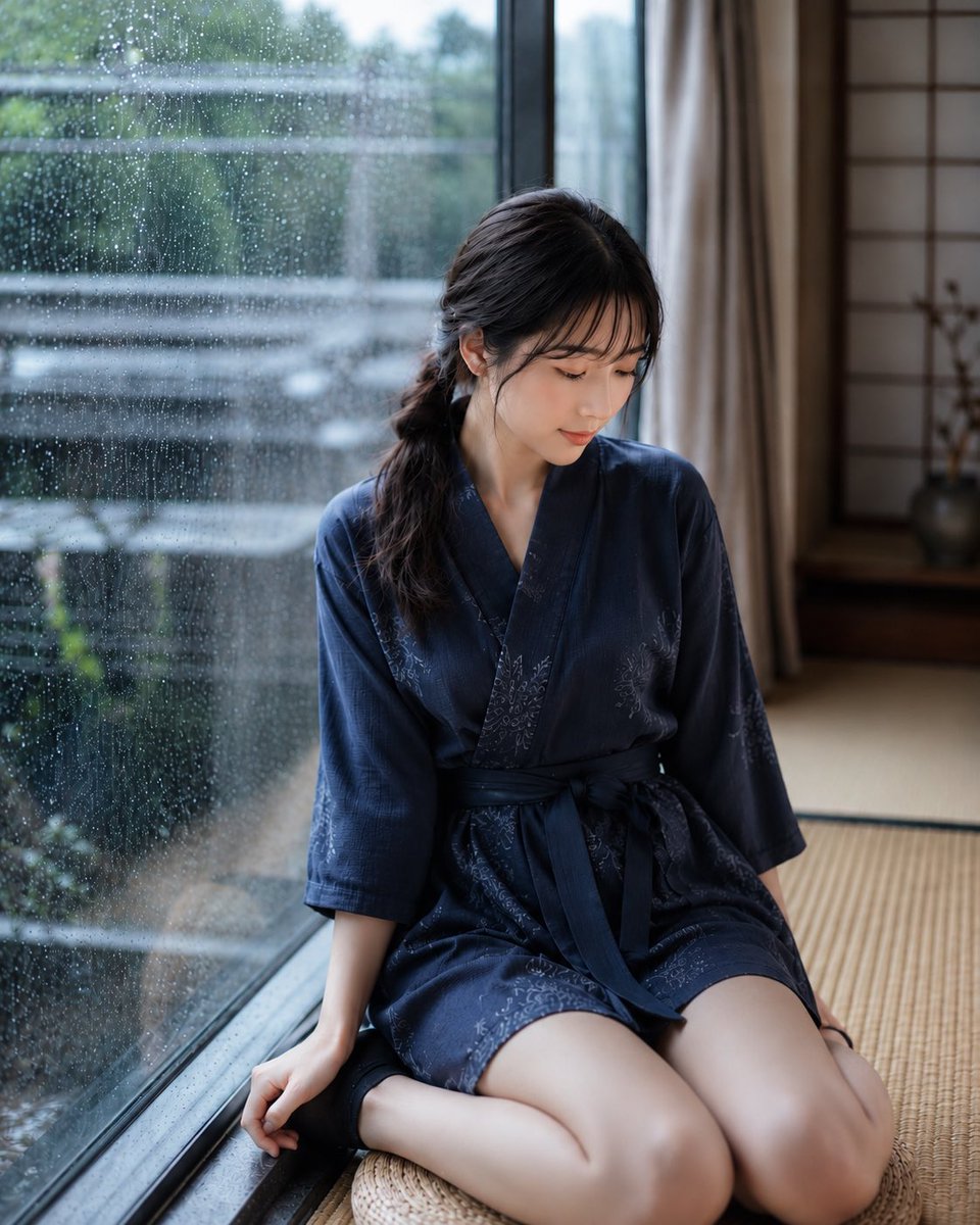 Rainy Day Japanese Inn Portrait