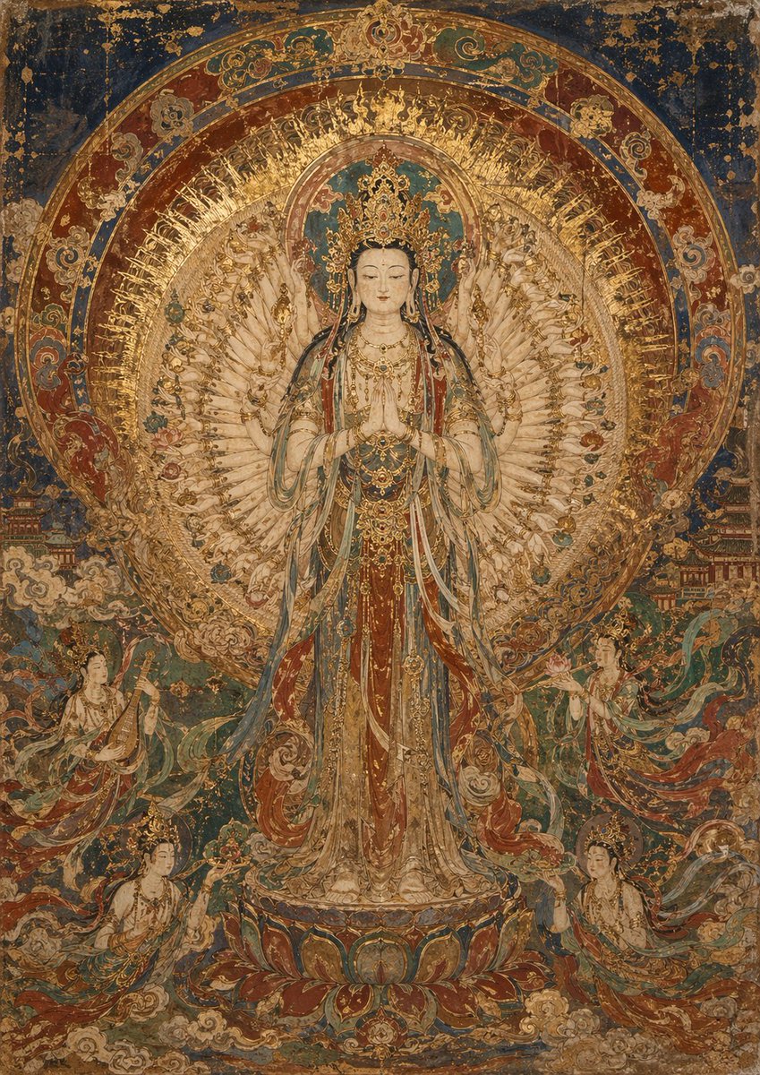 Dunhuang Mural Artistic Template example 2