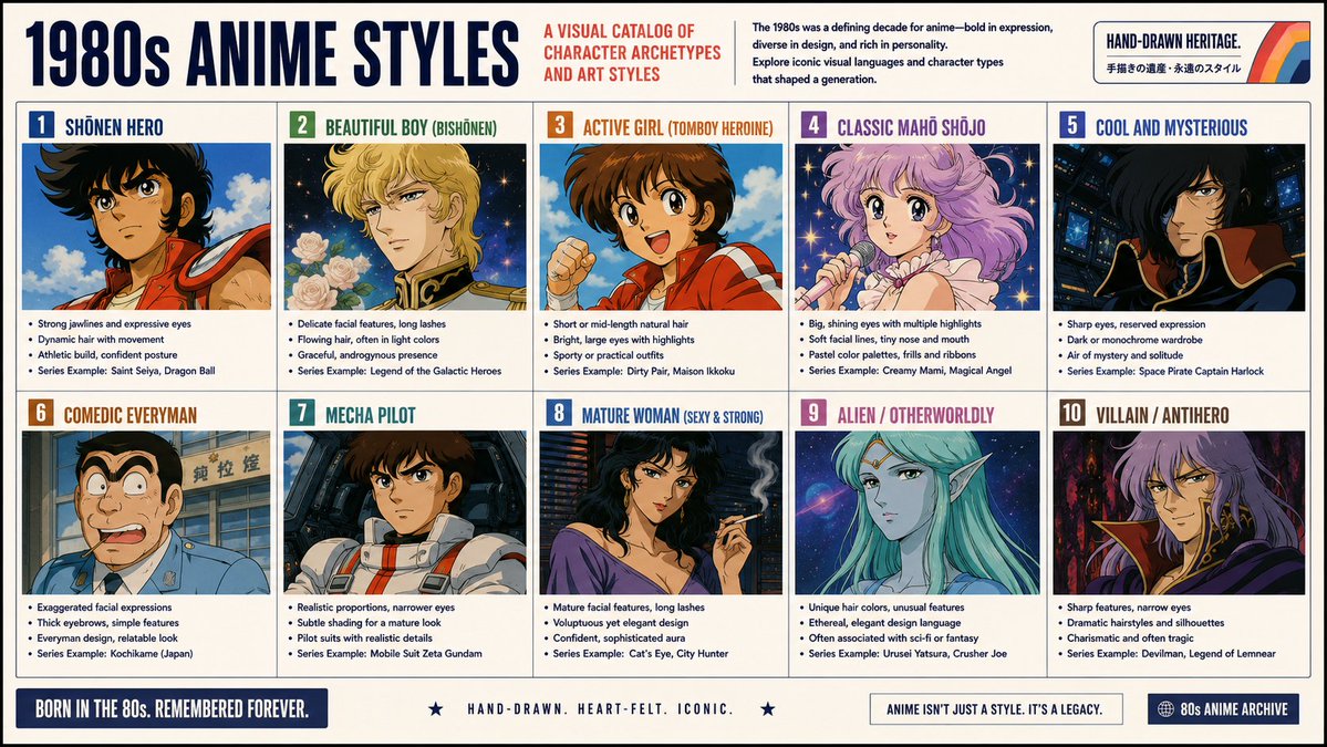 Anime Style Infographic Catalog example 2