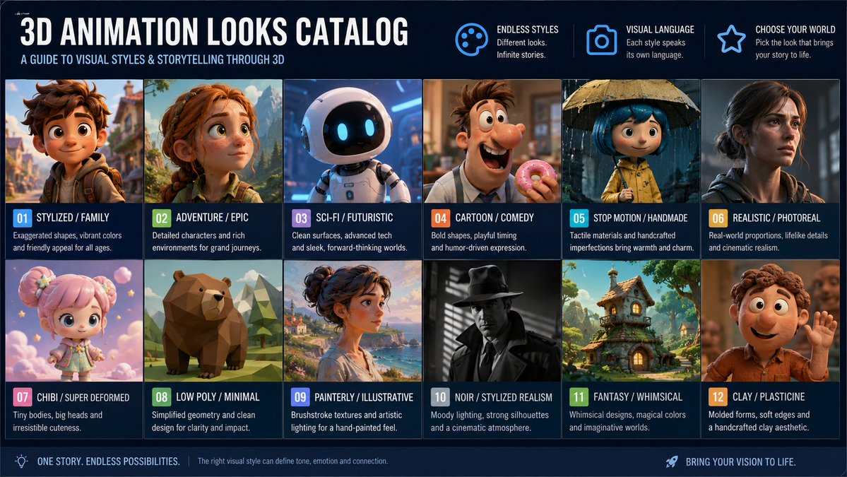 Anime Style Infographic Catalog example 4