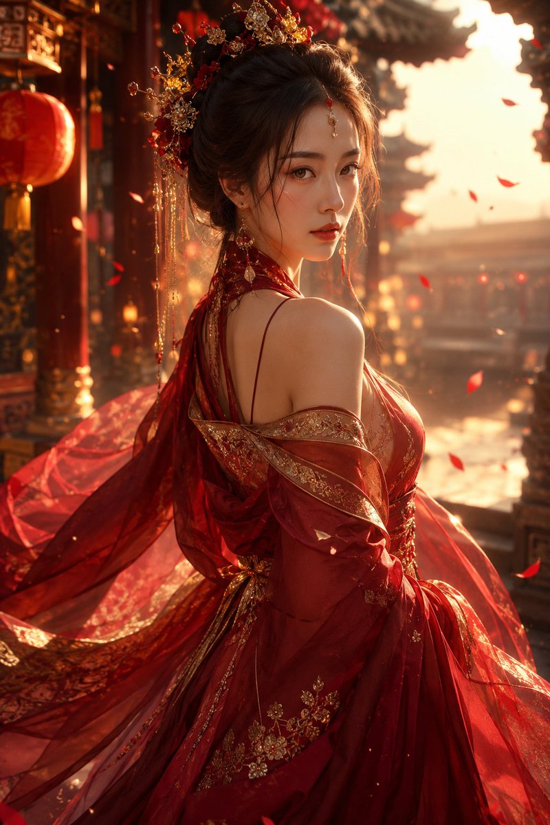 Cinematic Hanfu Fashion Editorial Portrait example 4