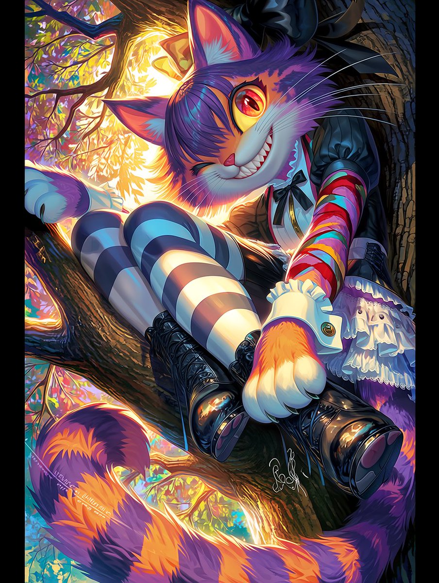 Dark Pop Cheshire Cat Girl