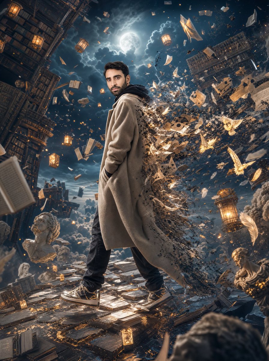 Surreal Floating Library Walker
