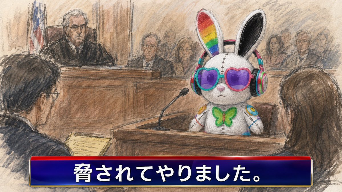 Courtroom Sketch Rabbit Witness