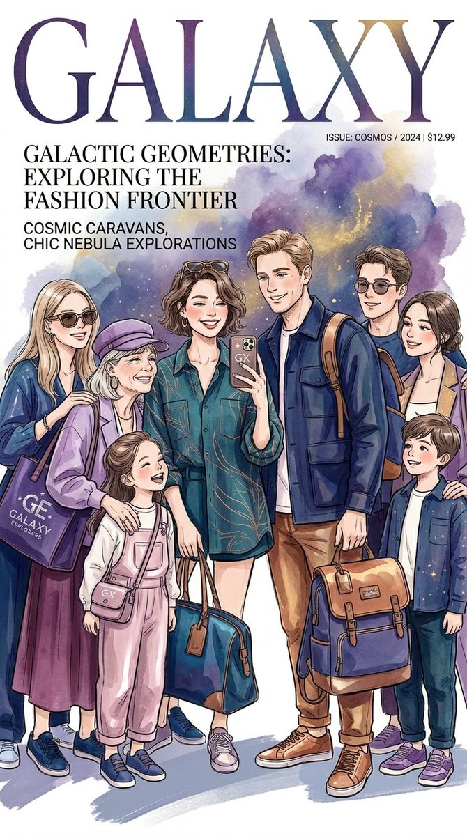 Sample output image for Cosmic Fashion Magazine and Library