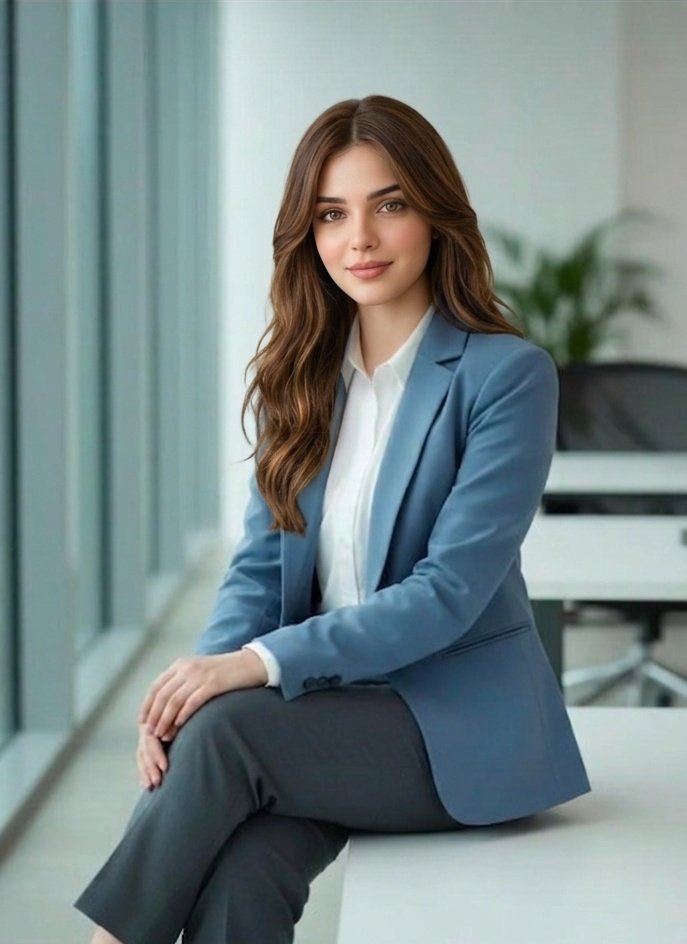 Sample output image for Professional South Asian Woman Portrait