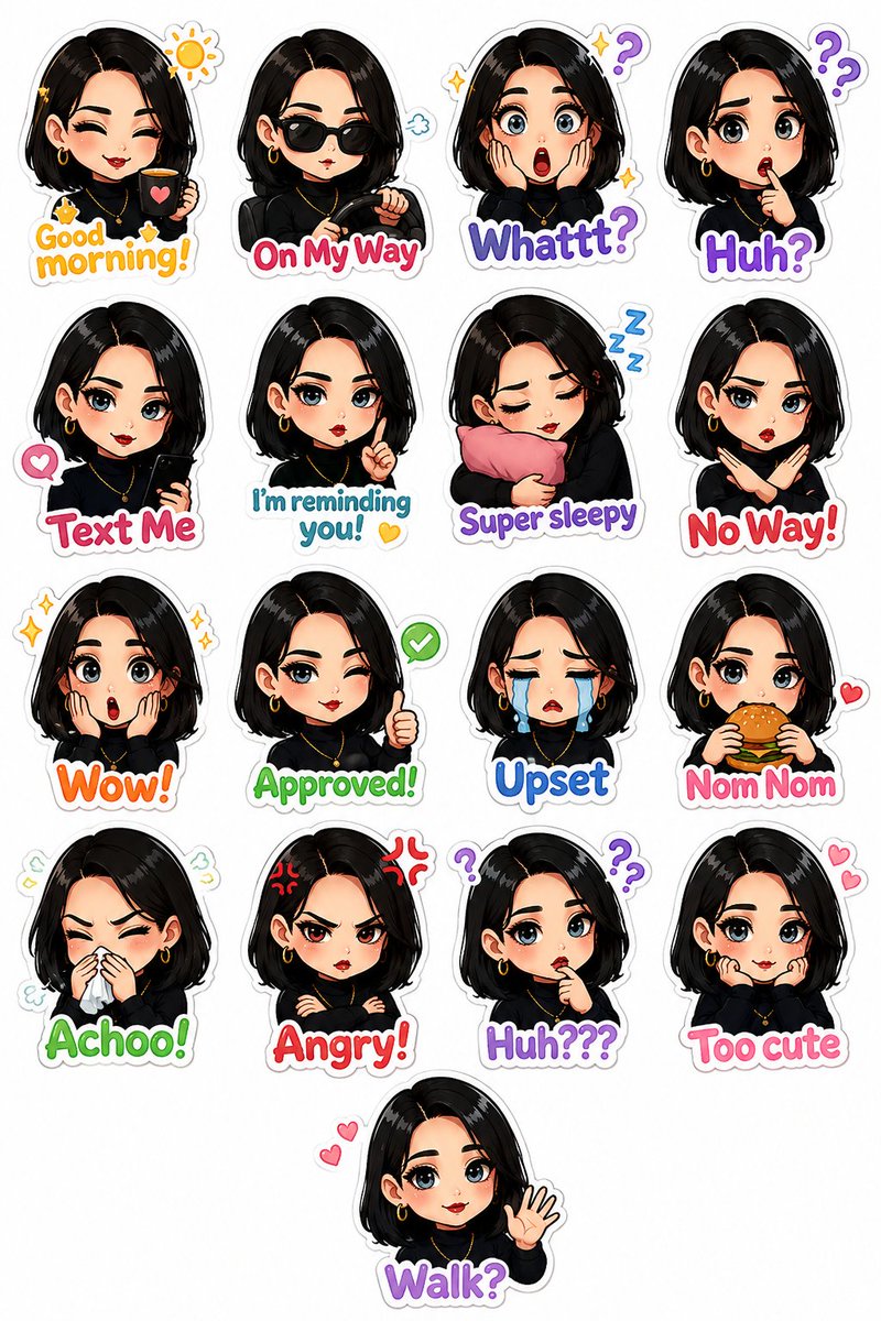 Personalized Chibi Sticker Pack