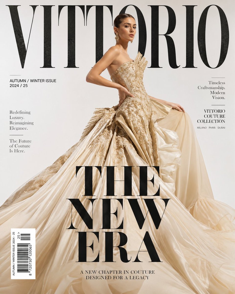 Luxury High Fashion Magazine Cover