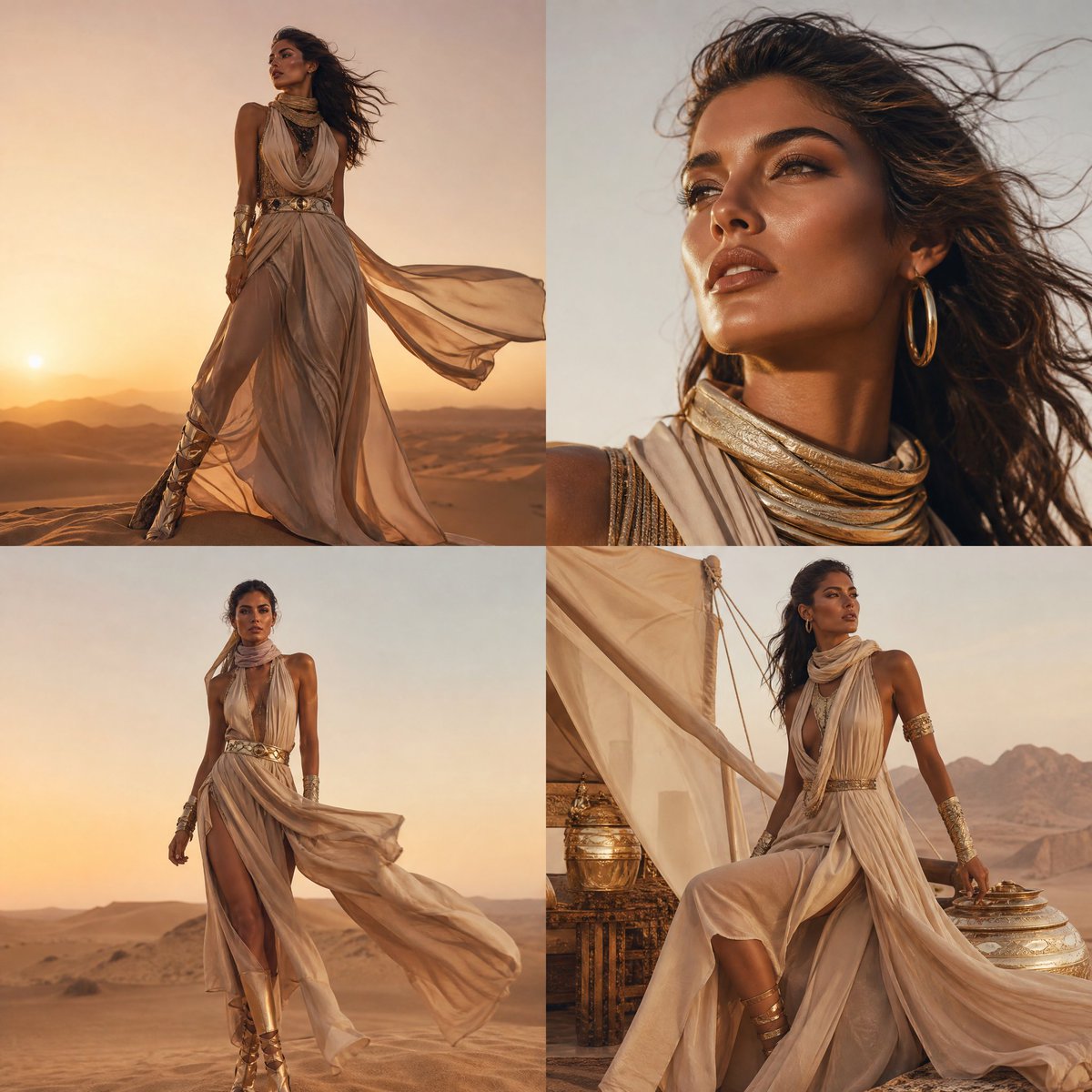 High-Fashion Desert Couture Shoot