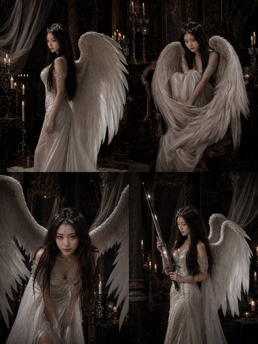 Gothic Angel Studio Portrait example 2