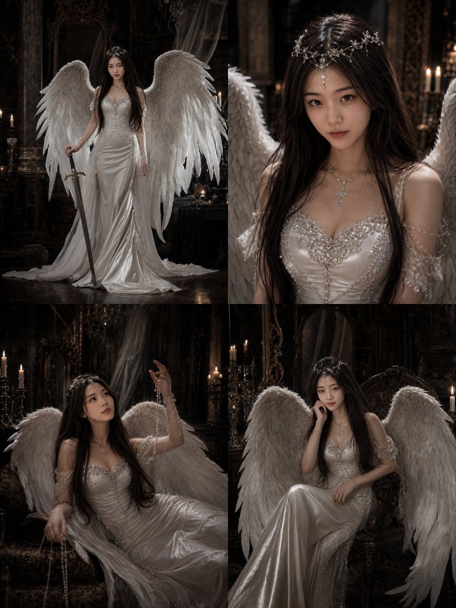 Gothic Angel Studio Portrait