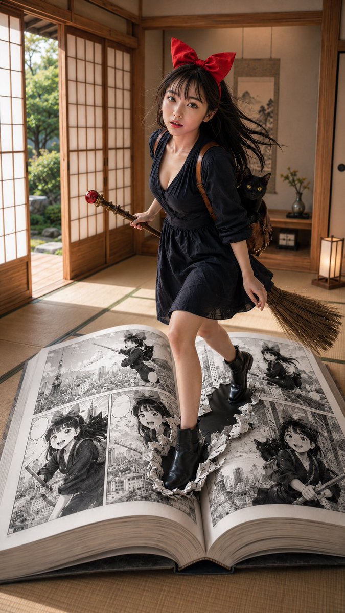 Witch in Japanese Washitsu Portal