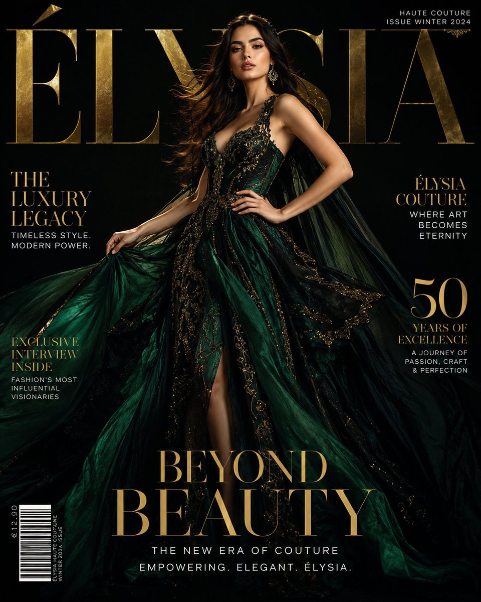 Luxury Fashion Magazine Cover