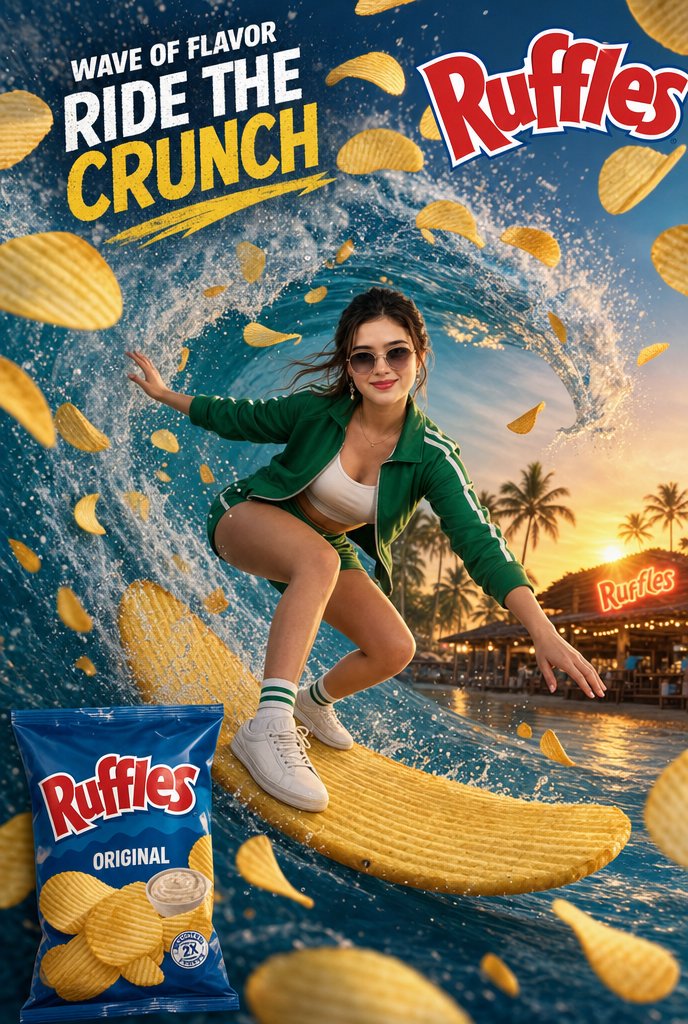 Ruffles “WAVE OF FLAVOR” 冲浪广告