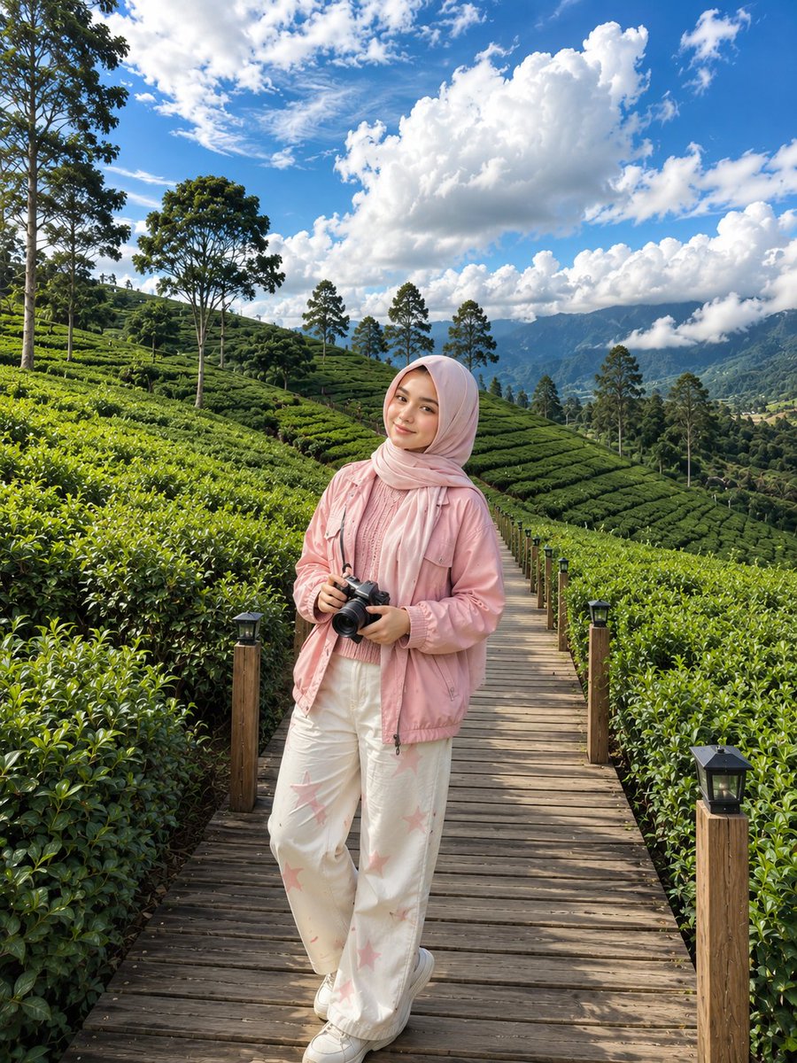 Korean Tea Plantation Portrait