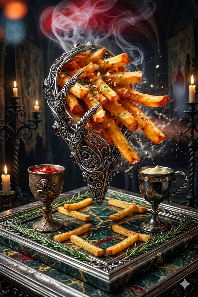 Gothic Fantasy Food Photography