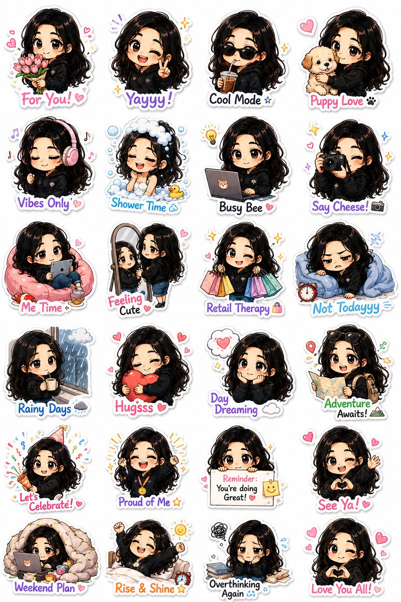 Kawaii Chibi Sticker Pack Creator example 2