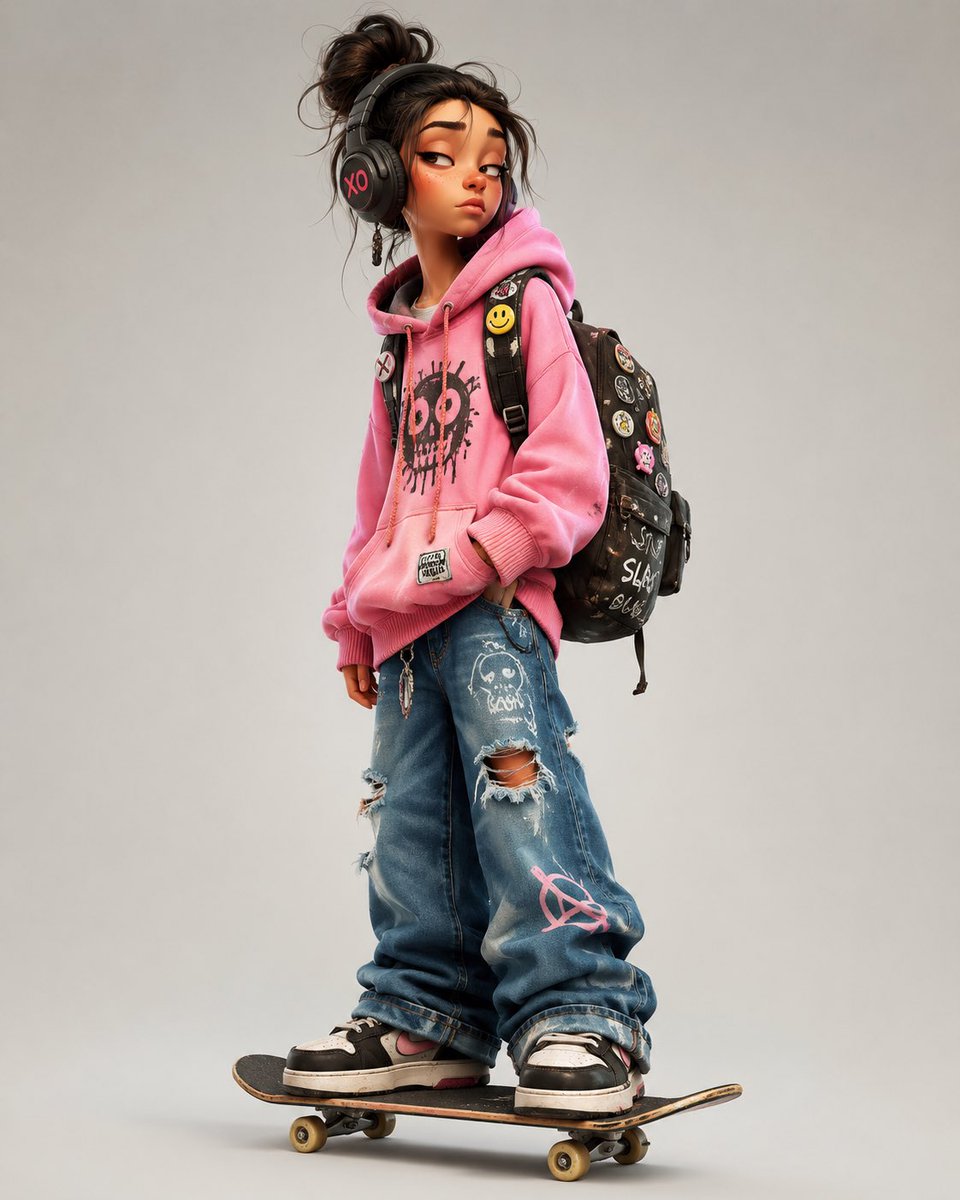 3D Urban Skater Character