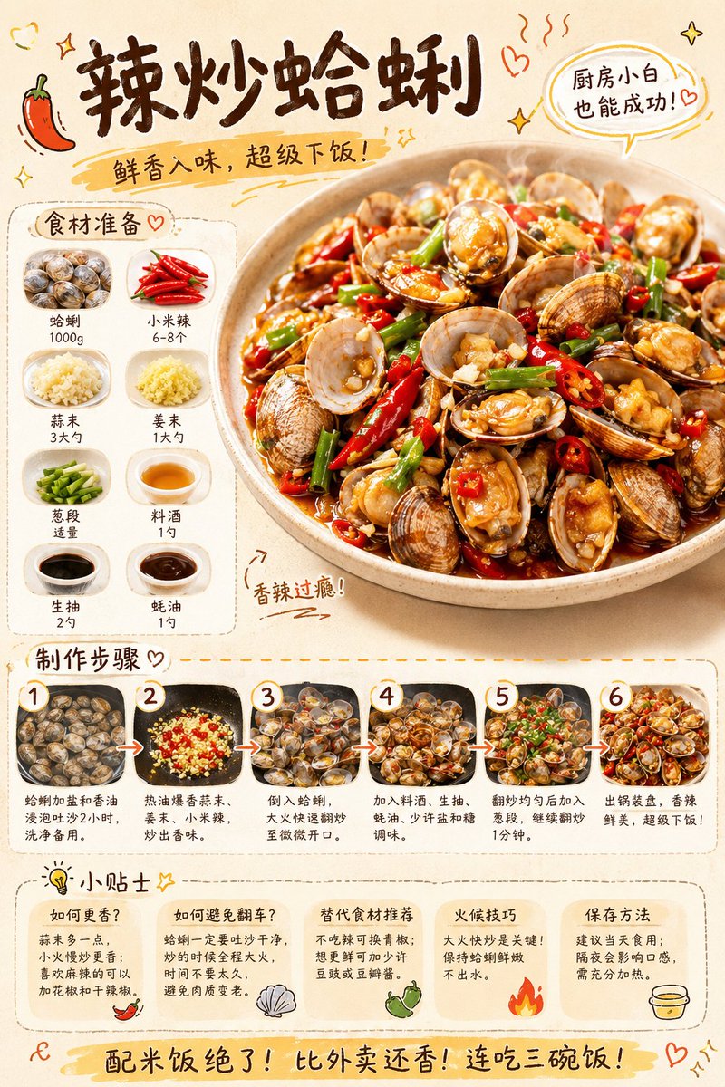Gourmet Recipe Visual Note Poster example 2