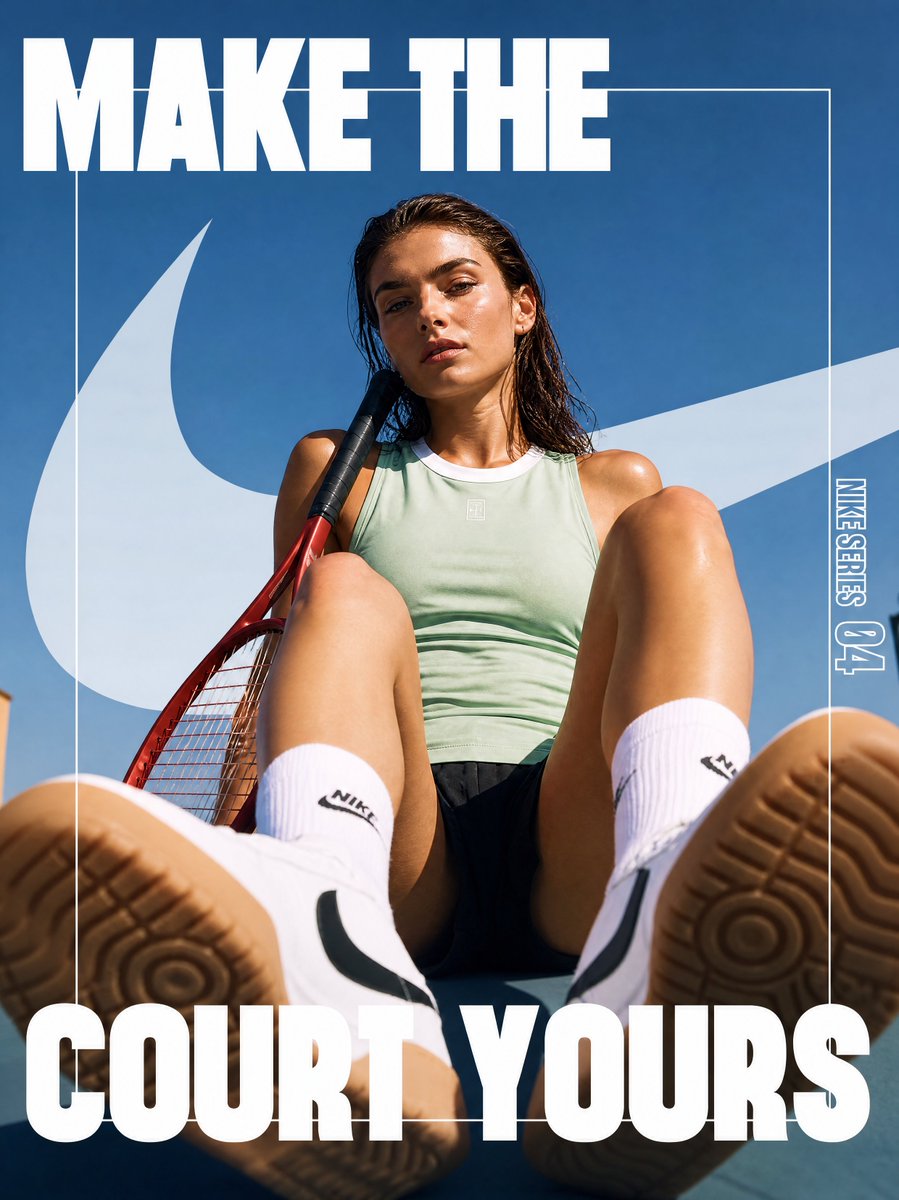 Tennis Cart Sportswear Poster example 2