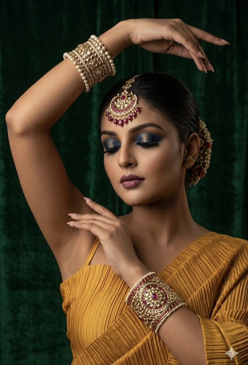 Sample output image for Regal Indian Saree Portrait