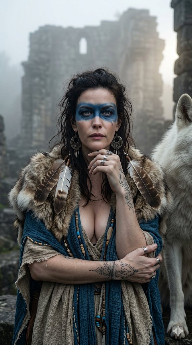 Sample output image for Dark Fantasy Wolf Queen Portrait