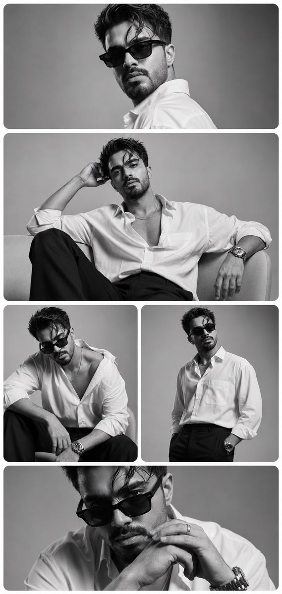 Sample output image for Monochrome Fashion Editorial Multi-Frame Collage