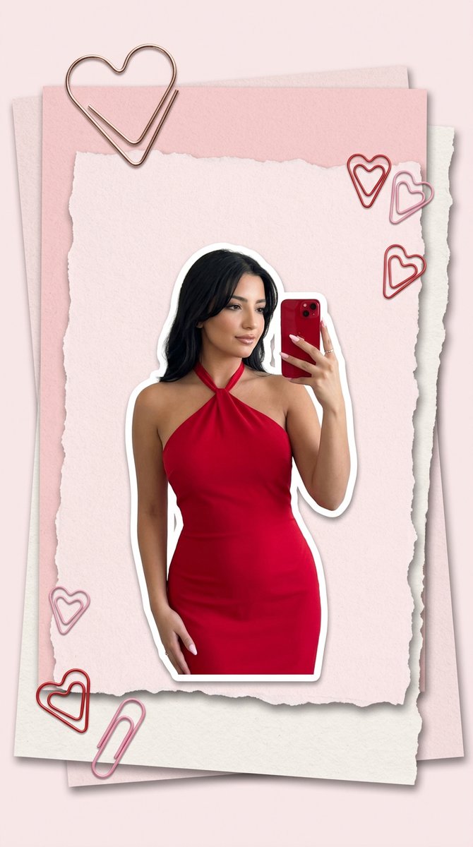Sample output image for Pink Paper Moodboard Fashion Collage