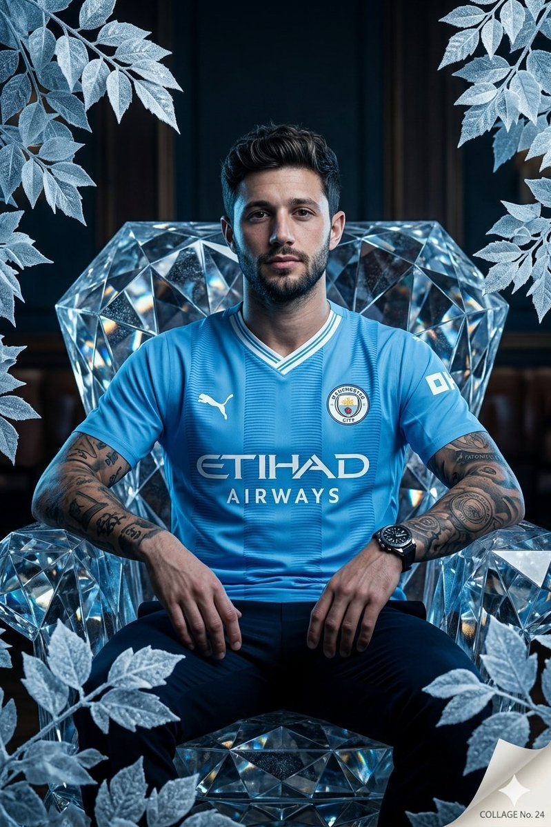 Sample output image for Cinematic Footballer on Diamond Armchair