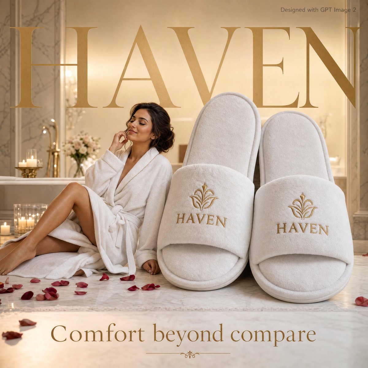 Luxury Hospitality Slipper Ad