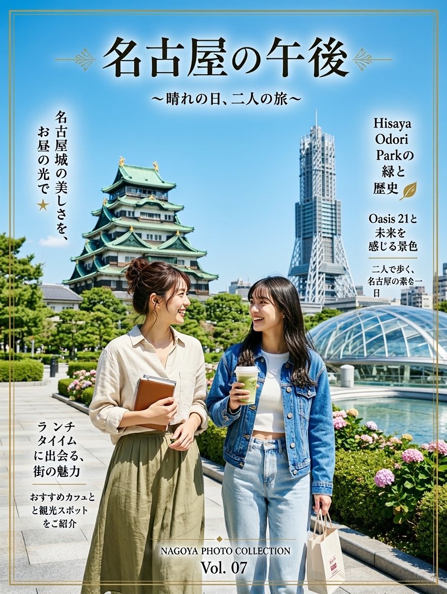 Nagoya Afternoon Travel Poster