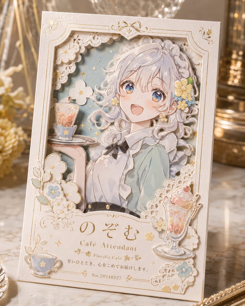Foil Anime Postcard Design example 2