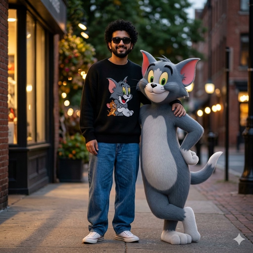 Sample output image for Cinematic Scene with Tom the Cat