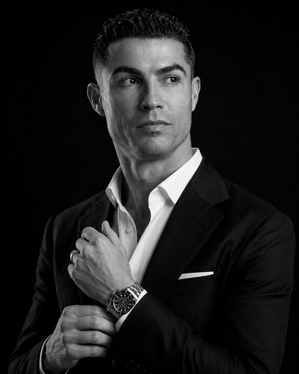Sample output image for Cinematic Black and White Luxury Suit Portrait