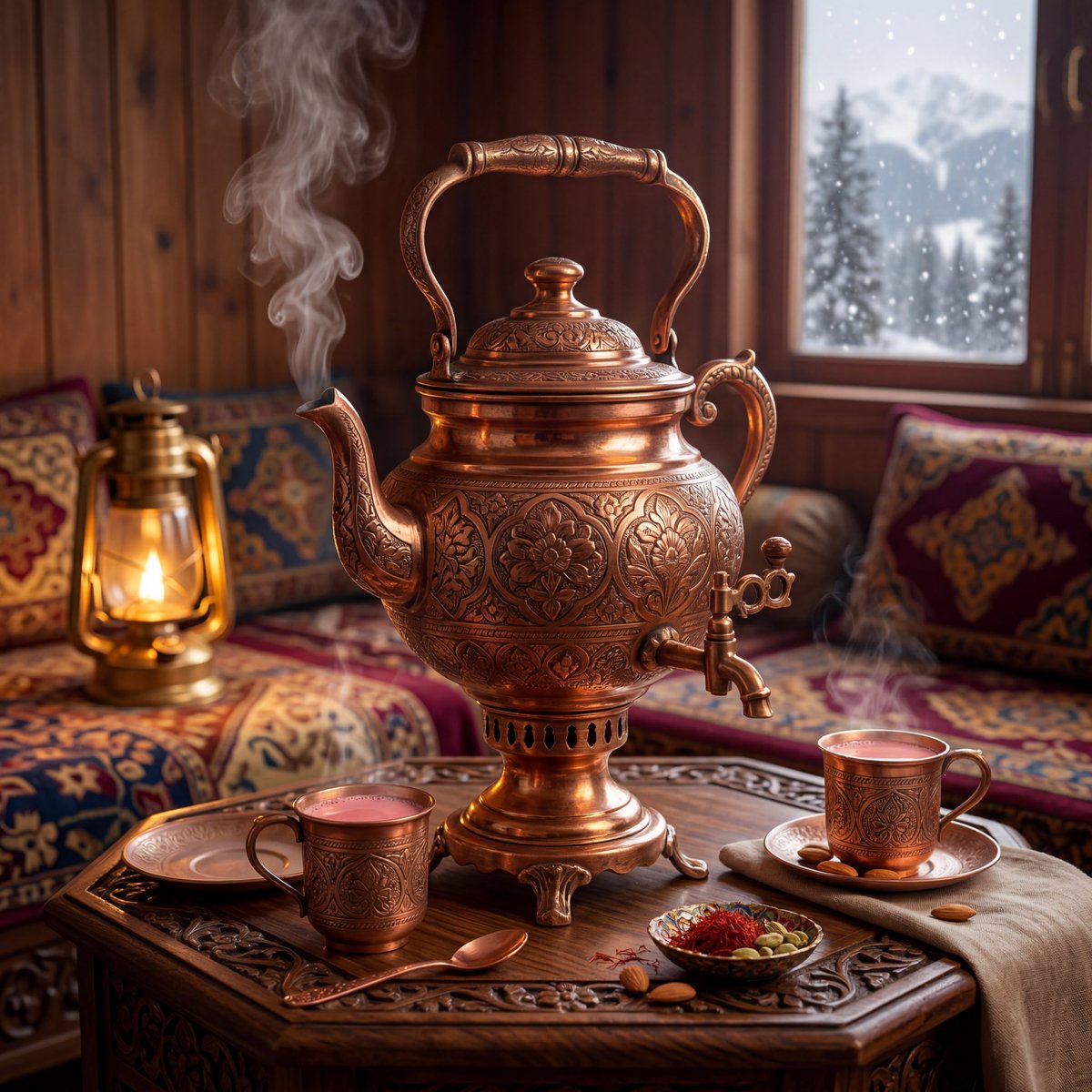 E-commerce Main Image - Kashmiri Samawar Luxury Photography - Image 1