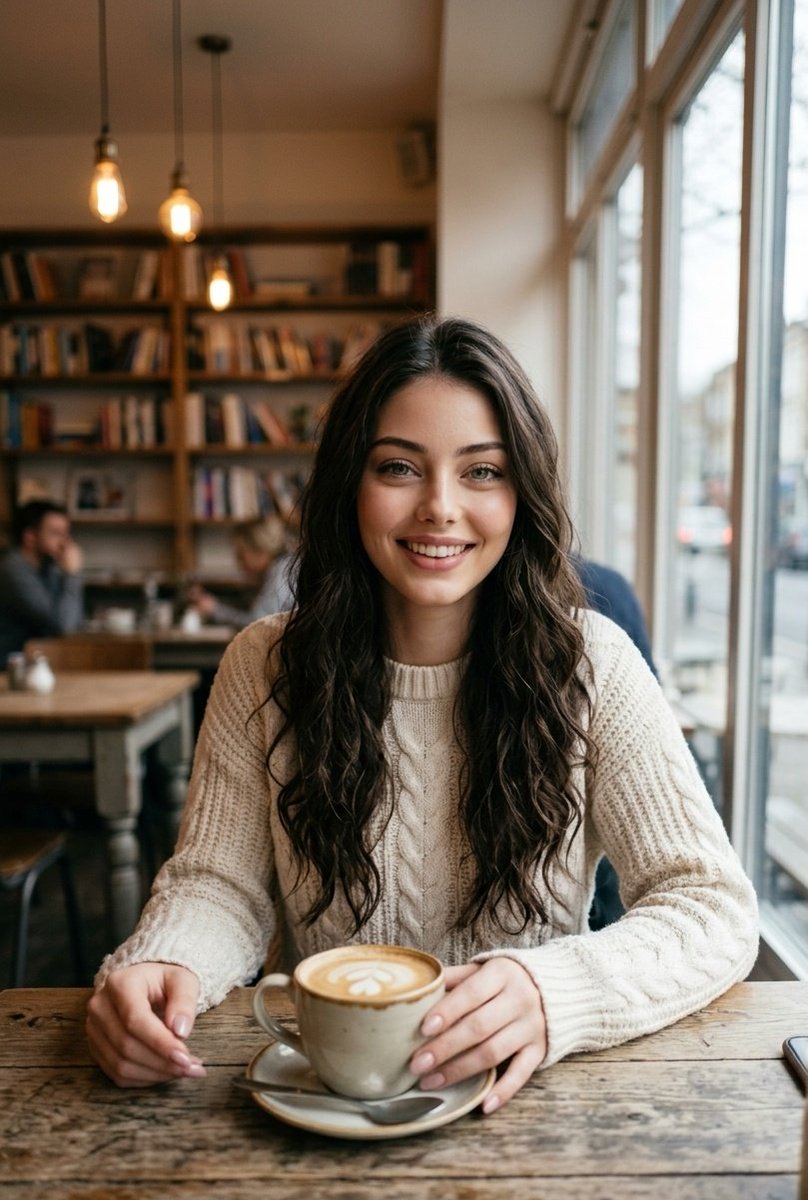 Sample output image for Candid Cafe Portrait