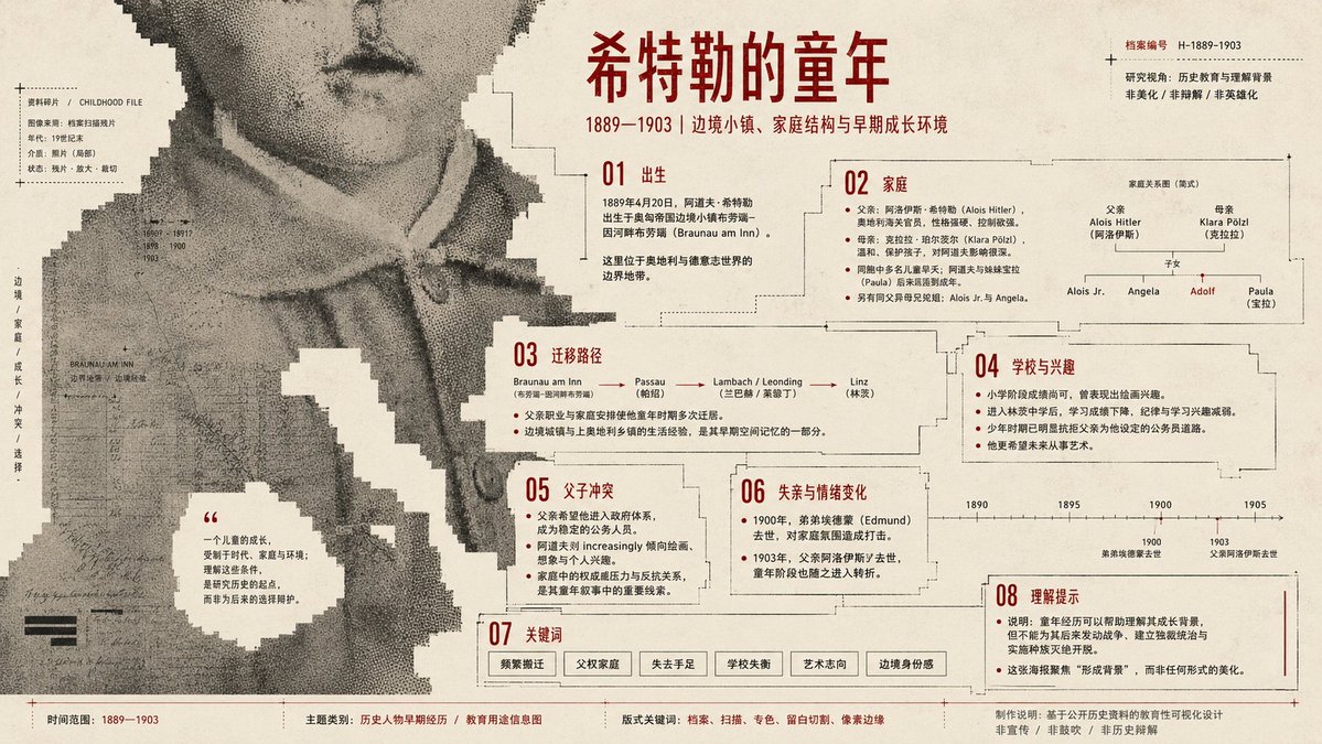 像素故障结构化信息图海报