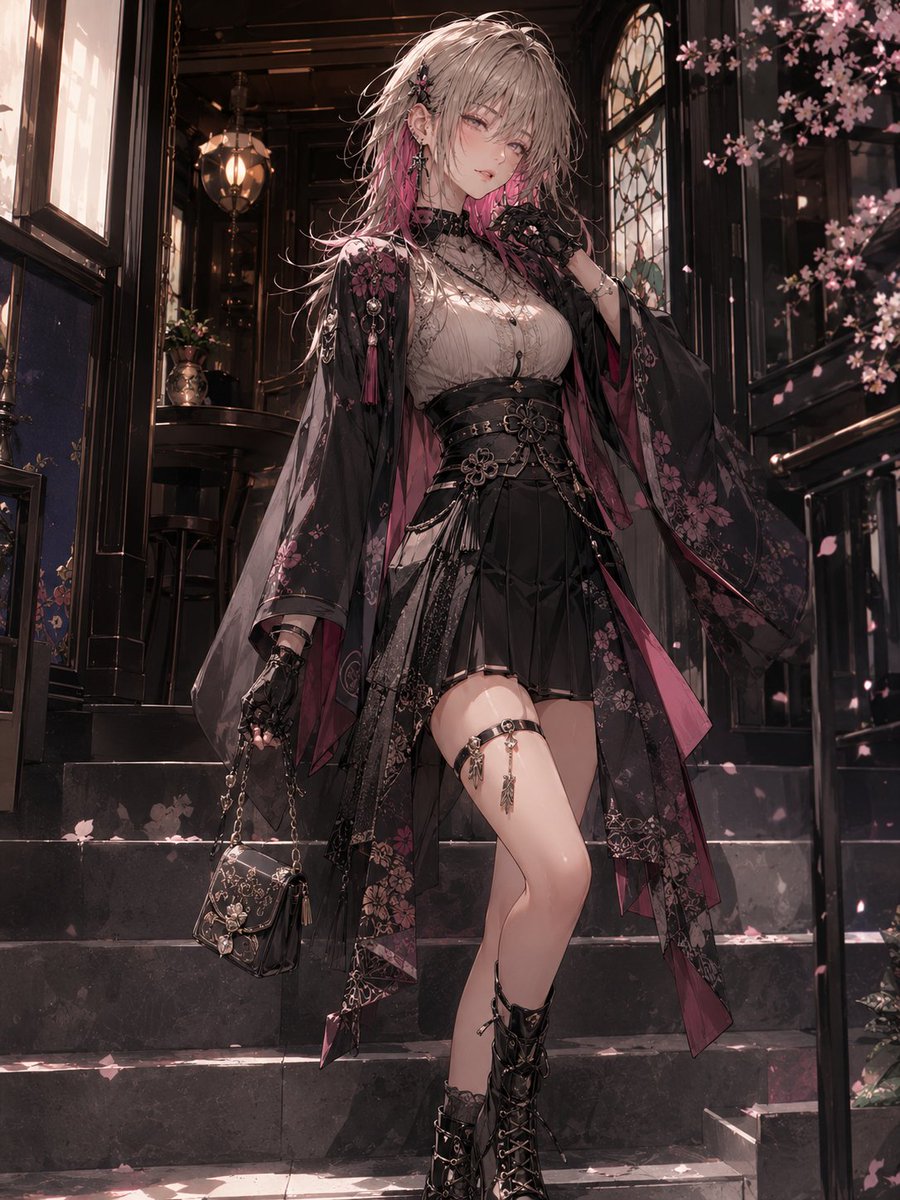 Taisho Roman x Modern Fashion Fusion example 2