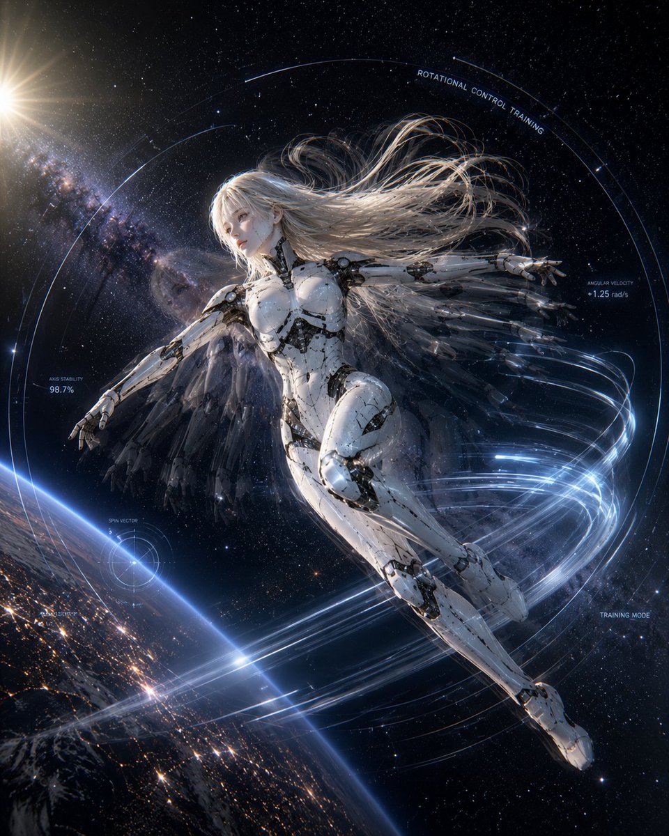 太空飞船女性仿生人概念设计