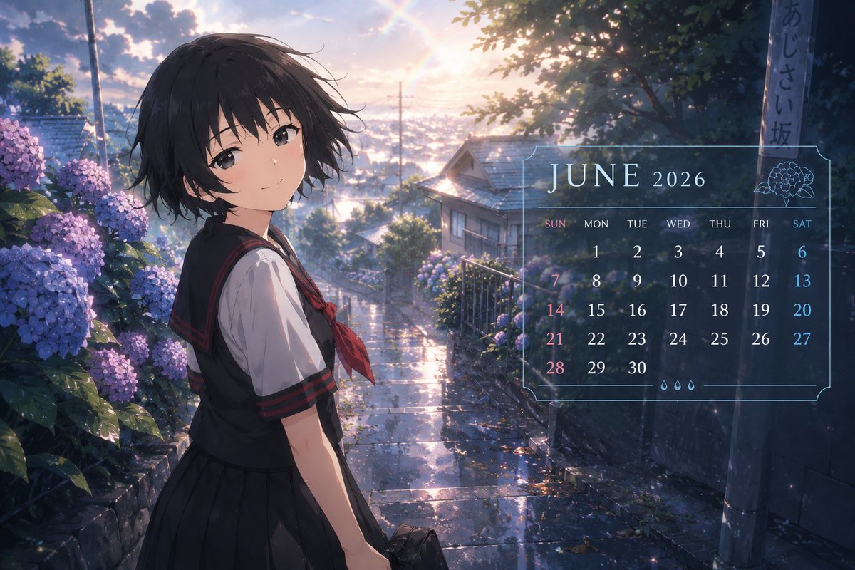 Anime Character Calendar Generator