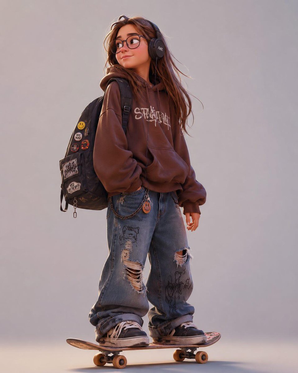 Stylized Urban 3D Skater Character example 4