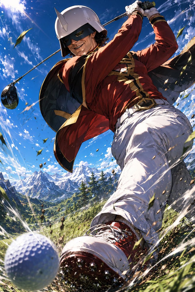 Manga Style Wild Genius Golfer example 4
