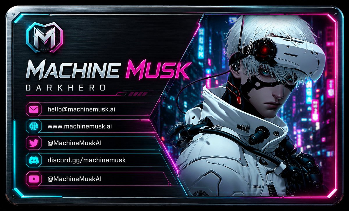 Cyberpunk AI Creator Business Card