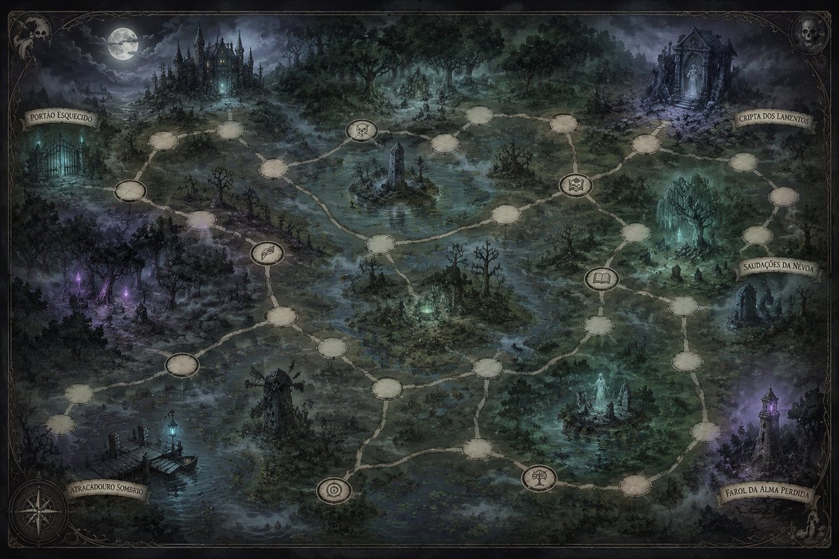 哥特式闹鬼沼泽地图