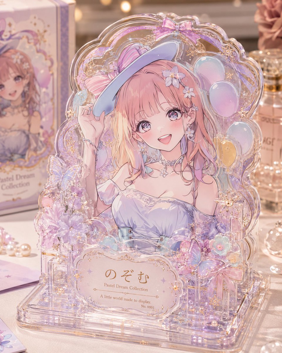 E-commerce Main Image - Layered Acrylic Catmaid Postcard Display - Image 2