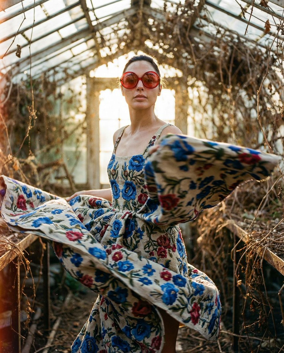 AI-промпт: Kinetic Floral Fashion Collision